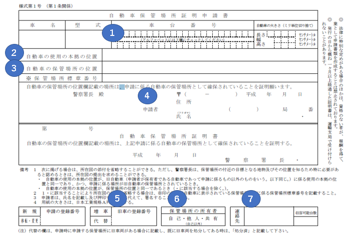 車 買い替え 車庫証明書